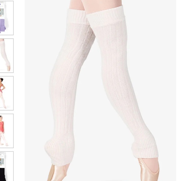 Pink Knit Leg Warmers - Picture 2 of 3